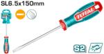 TOTAL Surubelnita dreapta TOTAL SL6.5x150 mm, S2, varf magnetic, industrial (TSDSL6150) Surubelnita