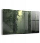 Wallfluent Modern üveg dekoráció Ködös erdő reggel (010010010050100074718)