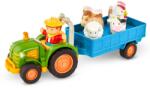 Battat Tractor cu Lumini si Sunete Set 7 Piese Jucarie pentru Copii 18 Luni (BT4747Z)