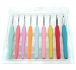 Grofes Ergonomikus, alumínium horgolótű szilikon markolattal, 3, 0 mm-es méret