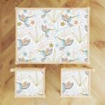 Epson Vízálló matrica Ikea Latt asztalra gyerekeknek Virágok és Kolibrik (latt_1282)