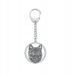 Mejk Jewellery Kulcstartó Schipperke Ezüst 925 Ékszer Ajándék Gravírozás Ingyenes (Schipperke)