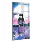 Wallfluent Fotó-Kép Falra, Látványos a Nappaliba Macskák nézik a holdat (010010010170100075323)