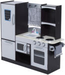 HOMCOM Bucatarie Jucarie HomCom cu Frigider Cuptor, Microunde, Aragaz, Chiuveta | Aosom RO (350-004) Bucatarie copii