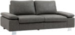HOMCOM Canapea moderna dubla de lux cu 2 locuri, canapea tapitata cu brate reglabile pentru camera de zi, birou, gri | Aosom Romania (839-555V00GY) Canapea