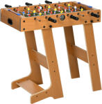 HomCom Fotbal- Biliard pliabil compact si pliabil din lemn, cu 18 jucatori, 69x37x70cm HOMCOM | Aosom Romania (A70-059)