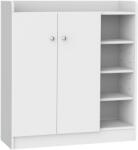 HomCom pantofar cu rafturi, 83x30x90cm, alb | Aosom Romania (02-0623) Pantofar