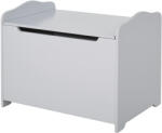 HOMCOM Cutie Depozitare Lemn cu Capac, Design Modern, 60x40x48cm, Gri | Aosom Romania (311-013GY)