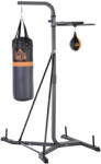 HOMCOM Aparat Multifuncțional pentru Box, cu Sac de Box Reglabil și Punching Ball, Ideal pentru Antrenament și Fitness Acasă | Aosom Romania (A91-073) Sac de box