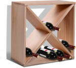HOMCOM Raft pentru Sticle de Vin și Lichioruri, Capacitate 24 Sticle, Lemn Natural, Design Elegant | Aosom Romania (05-0012) Suport sticla vin