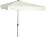 Outsunny Umbrela dreptunghiular pentru gradina cu manivela, 230x130x249cm, Alb Crem | Aosom Romania (84D-008V01CW)