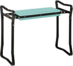 Outsunny Scaun pentru Gradinarit Outsunny, Pliabil, Otel cu Perna de Spuma 58x28x49cm | Aosom RO (01-0134)