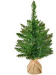 HOMCOM Mini Brad de Craciun Artificial 45cm, brad verde cu 50 Ramuri, baza din iuta, decoratiune de Craciun PVC HOMCOM | Aosom RO (830-286)
