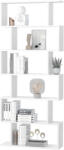 HOMCOM Librarie de Design Modern HOMCOM, Rafturi Albe, 80x23x192cm | Aosom Romania (833-382WT) Raft