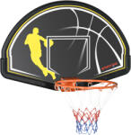 SPORTNOW Coș de Baschet pentru Interior și Exterior, din Oțel și PE, Stabil și Durabil, 110x90x70cm, Negru și Galben | Aosom Romania (A61-033V00OG)