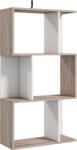 HOMCOM Biblioteca de perete, 3 rafturi, 60x24x111.4cm, alba HOMCOM | Aosom Romania (833-452) Raft