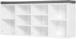 HomCom Bancheta Pantofar cu Rafturi Reglabile, Mobilier Hol din Lemn, Alb și Gri, 104x30x48cm | Aosom Romania (833-555) Pantofar
