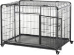 PawHut Cusca Caini Pliabilă Mobilă cu 4 Roți și Mâner 125x76x81cm Ușor de Transportat | Aosom Romania (D02-052V02)