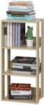 HOMCOM Biblioteca din lemn cu 3 rafturi, 40x29.2x87.9cm HOMCOM | Aosom RO (836-258) Biblioteca