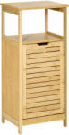 Kleankin cos de rufe din bambus, 40x30x86.5 cm, lemn natural | Aosom Romania (834-407)