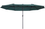 Outsunny Umbrelă Dublă de Grădină, Protecție UV, Manivelă pentru Deschidere, 460x270x240 cm, Verde | Aosom Romania (84D-031V01)