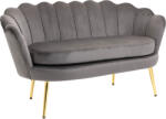 HOMCOM canapea din catifea, 2 locuri, 130x63x73cm, maro | Aosom Romania (839-002) Canapea