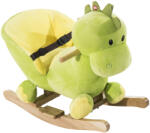 HomCom HOMCOM, balansoar dragon copii 60x33x45cm, verde si galben | Aosom Romania (330-013) Balansoar calut