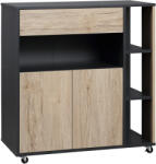 HOMCOM Mobilier de Bucătărie Multifuncțional HOMCOM, 80x39x86.5cm | Aosom Romania (801-027) Comoda