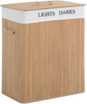 HOMCOM Cos de rufe HOMCOM din bambus cu capac, natural, 52x32x63cm | Aosom RO (850-020)