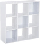 HOMCOM Librarie Alba Moderna HOMCOM 9 Compartimente 91x91x30cm | Aosom Romania (833-390) Comoda