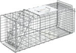 Outsunny Cusca capcana pentru animale mici Outsunny, 66x24x30, 5cm pentru iepuri, veverite, nurci, argintie | Aosom Romania (AB0-018V00SR)