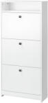 HomCom dulap pantofi, 3 compartimente, 60×24×132cm, alb | AOSOM RO (833-415WT) Pantofar
