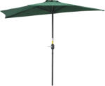 Outsunny Umbrelă Semicirculară Impermeabilă, Protecție UV, Verde 269x138x236cm | Aosom Romania (84D-007GN)