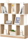 HOMCOM Bibliotecă din Lemn cu 3 Rafturi, Dimensiuni 100x30x124cm, Design Elegant pentru Organizare și Depozitare | AOSOM România (836-259AK) Biblioteca
