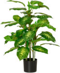 HOMCOM Planta artificiala decorativa cu ghiveci HOMCOM Φ17x14, 5 cm negru, inaltime planta 95 cm | Aosom Romania (830-433)