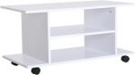 HomCom HOMCOM, comoda TV din lemn cu roti, 80x40x40cm, alb | Aosom Ro (02-0609)