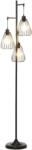 HomCom Lampa de podea Design Vintage Industrial din metal negru, lampa de podea moderna Ф35 x 170 cm HOMCOM | Aosom Romania (B31-247)