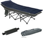 Outsunny Pat pliabil de camping Outsunny, cu saltea, perna si husa de transport, 188x64.5x53cm, albastru | Aosom Romania (A20-207)