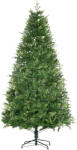 HOMCOM Brad de Craciun decorat si ignifug pentru interior cu Brad artificial verde si baza metalica, verde | AOSOM RO (830-558V00GN)