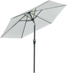 Outsunny Umbrelă de Grădină Reglabilă, din Oțel, Alb Crem, Φ230cm | Aosom Romania (84D-117CW)