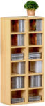 HOMCOM Set de 2 Rasteluri Mobilier 6 Rafturi in Lemn MDF 21X19.2X88.3cm (833-638) Biblioteca