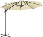 Outsunny Umbrelă Solară Înclinabilă și Rotativă 360°, Ø293x248cm, Crem | Aosom Romania (84D-052V00CW)