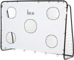 HOMCOM Poarta de Fotbal pentru Adulti Copii Plasa din PE, din Metal si Oxford, Alb si Negru, 240x88x171, 5cm | Aosom Romania (A62-023WT)