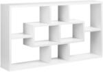 HOMCOM Bibliotecă Modernă de Perete, Rafturi Spatioase, 85x47.5x14.5 cm, Alb | Aosom Romania (830-234) Raft