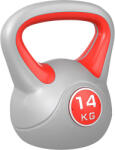 SPORTNOW Kettlebell 14kg pentru Întărire Musculară, Bază Plată, Mâner Confortabil, PU și Nisip, 26x18x32 cm, Roșu | Aosom Romania (A91-255V06RD)