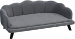 PawHut Canapea Gri pentru Câini până la 32kg, Tapiterie Lavabilă, Confort Maxim pentru Animale de Companie | Aosom Romania (D04-153CG)
