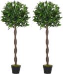 Outsunny set 2 plante artificiale, Ф16x120 cm fiecare, verzi | Aosom Romania (844-364)