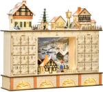 HOMCOM Calendar de Advent, calendar de Craciun, decoratiunde de Craciun HOMCOM | Aosom Romania (830-413)