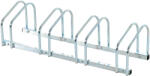 HOMCOM Suport de parcare pentru 4 biciclete din otel, 110x33x27 cm, argintiu | Aosom Romania (AA0-024V01SR)