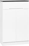 HomCom Dulap pentru Pantofi pentru 12 Perechi pentru Hol cu 3 Rafturi Reglabile și Sertar, Design Anti-Răsturnare, 60x32x100 cm, Alb | Aosom Romania (837-288V00WT) Pantofar